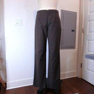 ZOZO High Waist Dress Trousers Mushroom Gray Brown Straight Leg Pants Size 10